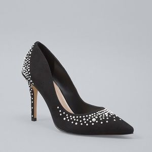 White House Black Market Faux Pearl-Embellished Olivia Pumps! Size 6.5. NEW!
